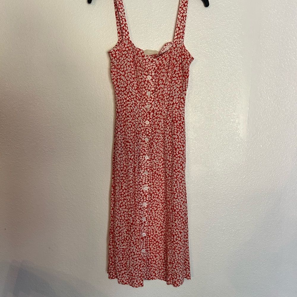 Capulet Floral Red Dress xs